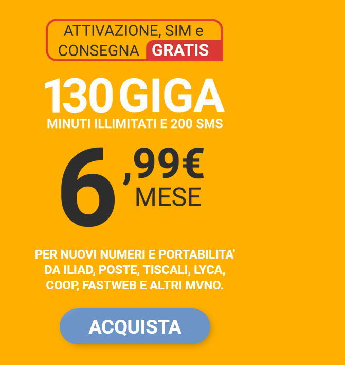 Kena Mobile: L’Offerta Telefonica a 6,99€ e 130gb con minuti illimitati